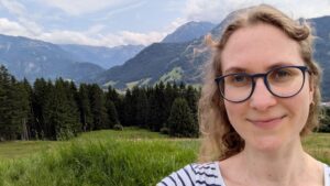 Carolin Blanz in den Bergen